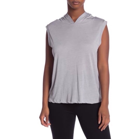 Z By Zella Crossback Sleeveless Hoodie Grey Small - Picture 7 of 7